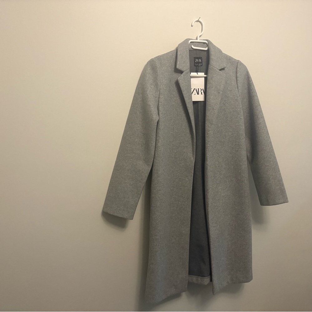 Zara Women's Classic Gray Trench Coat
